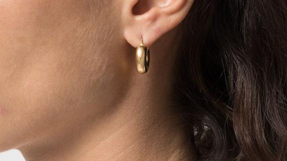 Jil Sander Gold Hoops 