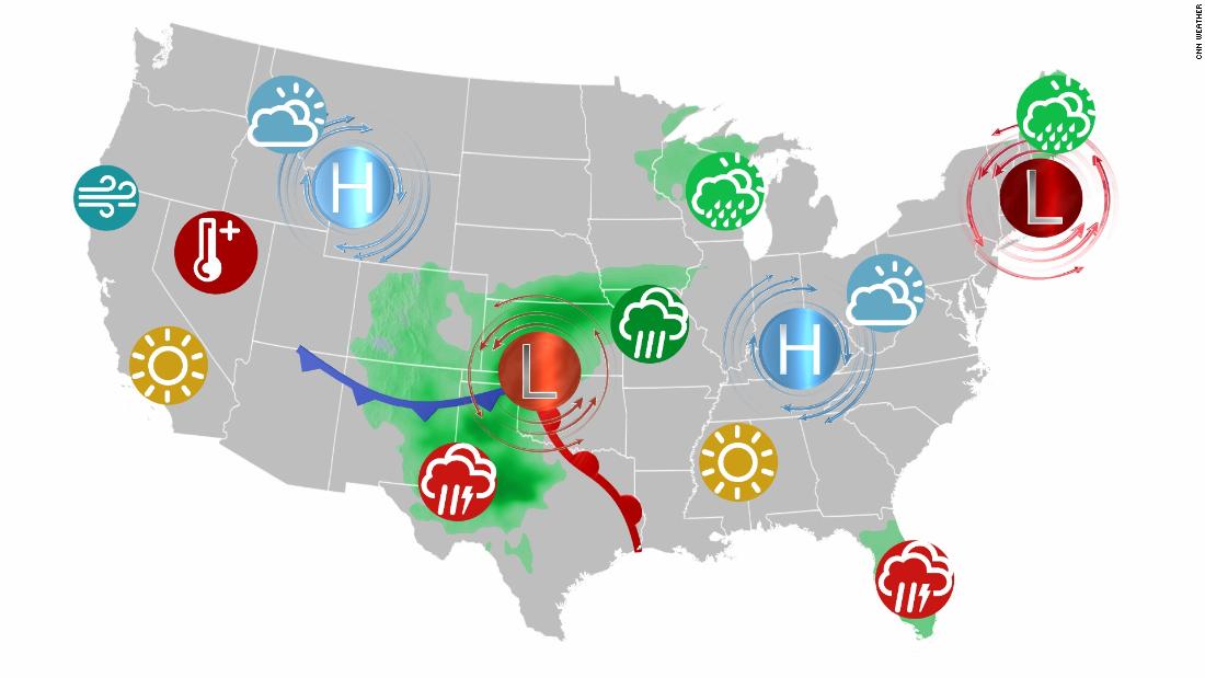 Memorial Day weekend brings record cold, tripledigit heat and stormy