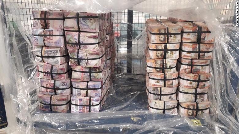 London police seize $7M after spotting man struggling to carry bags stuffed with cash
