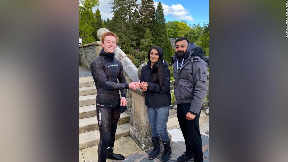 Freediver finds lost engagement ring at the bottom of England's largest lake