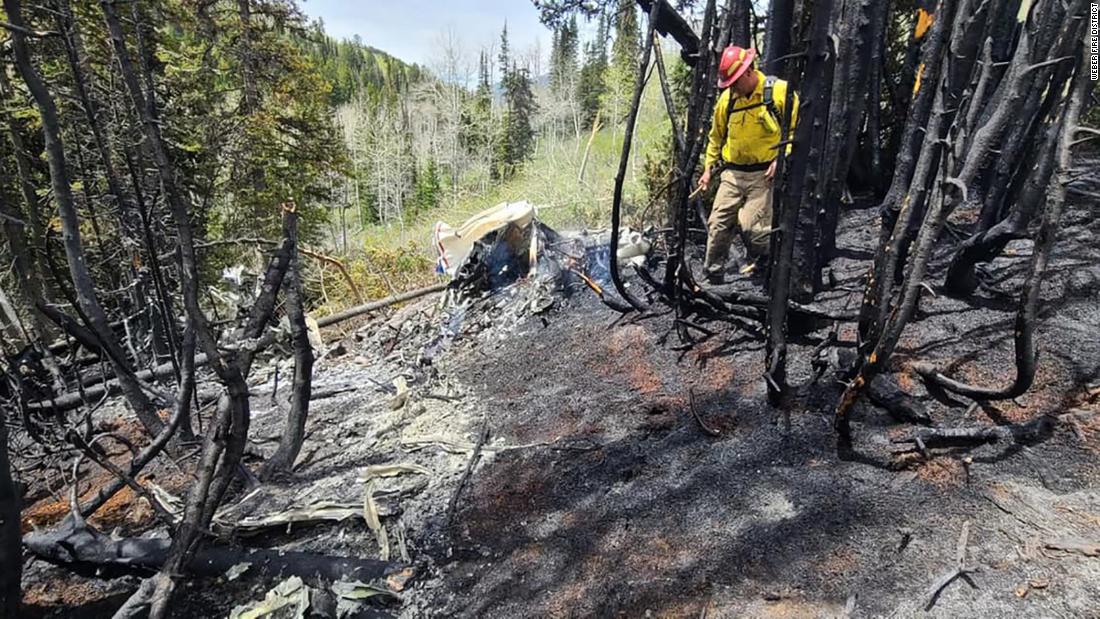 Two men have died after their plane crashed near a Utah ski resort