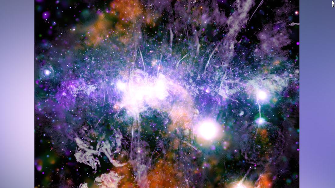 Hình ảnh mới của NASA cho thấy “ năng lượng bạo lực ” của thiên hà chúng ta