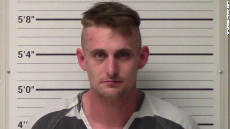 Coleman Thomas Blevins, 28, of Kerrville, Texas, was arrested on Friday, authorities said.