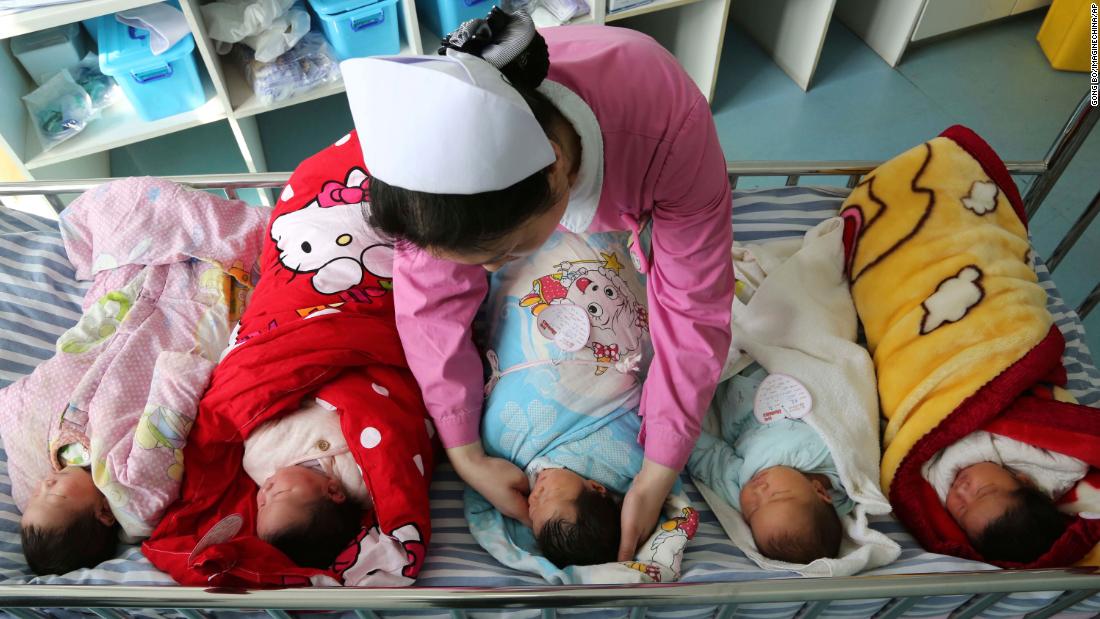 China to allow couples to have up to three children in attempt to reverse falling birth rates