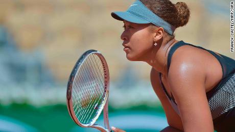 Osaka defeated Romania&#39;s Patricia Maria Tig in straight sets at the French Open on Sunday.
