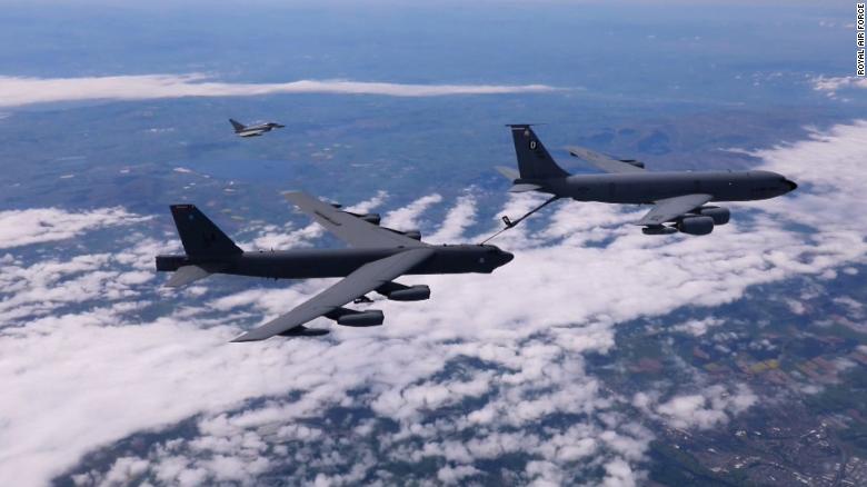 US and allies fly over NATO countries in message to Putin