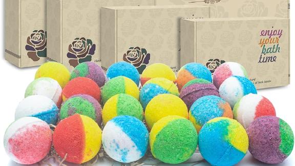 Inteye Organic Bath Bombs, Set of 24 