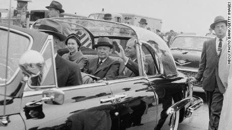 Eisenhower was the first serving President who Elizabeth met during her reign; he was also her host during her first state visit to the US in 1957. 