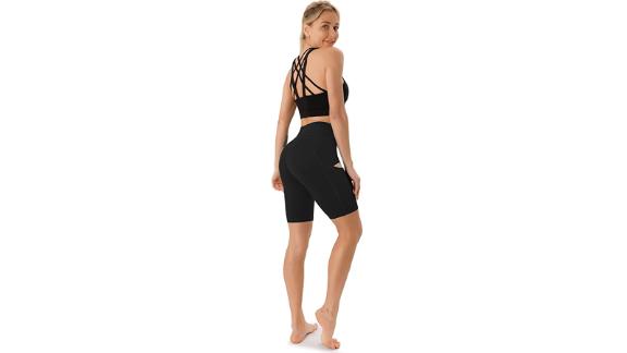 JOYSPELS Biker Shorts for Women With Pockets