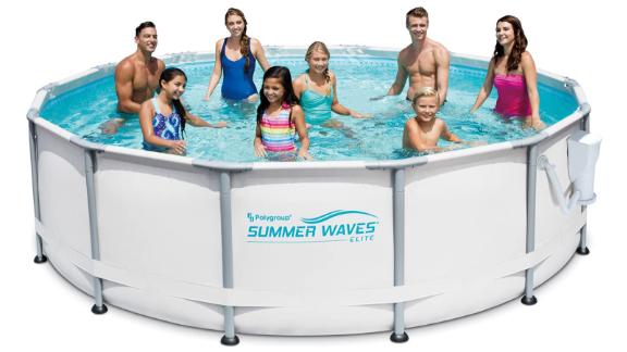 Summer Waves Elite Above-Ground Swimming Pool With Filter Pump and Deluxe Accessory Set