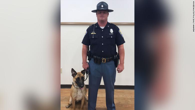 Indiana state trooper allegedly fractured his K-9’s leg during a training session