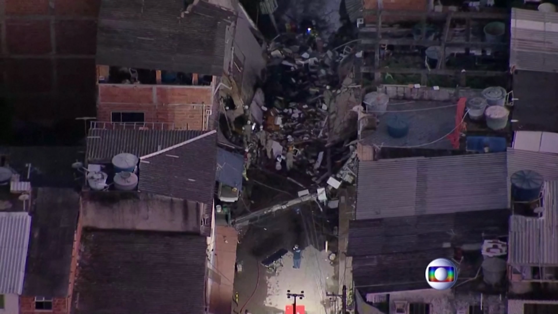 Impactante derrumbe de un edificio en una favela de Brasil - CNN Video