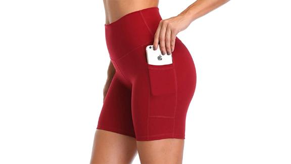 red biker shorts amazon