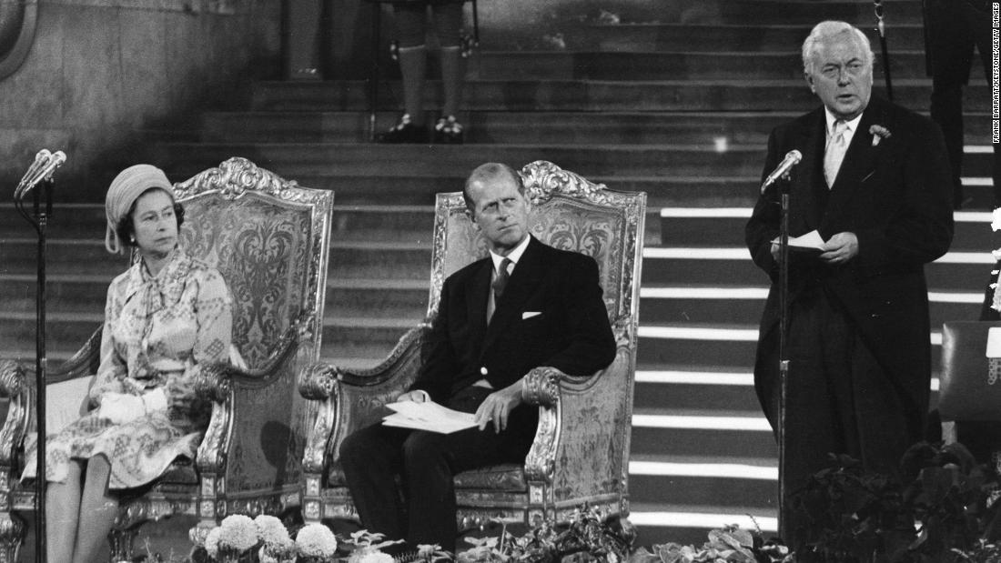 &lt;strong&gt;Harold Wilson (1964-1970, 1974-1976):&lt;/strong&gt; Wilson, who came from a lower-middle-class background, became the Queen&#39;s first Labour Party prime minister. Wilson, seen here at right next to Prince Philip, often broke away from meeting traditions, and he enjoyed helping with the washing-up after barbecues at Balmoral — one of the Queen&#39;s residences. The Queen, however, warmed to Wilson&#39;s informal presence and even invited him to stay for drinks after their first meeting, which was not commonplace.
