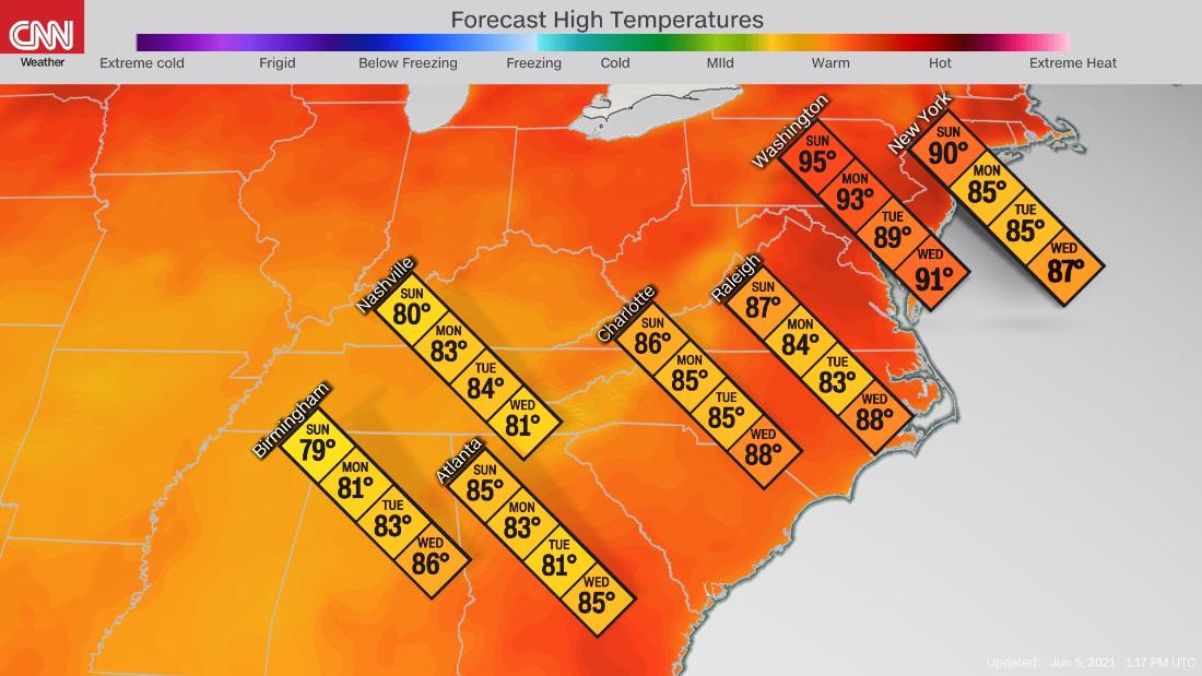 Record-setting heat wave reaches the Northeast this weekend