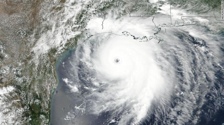 Hurricane Laura in August 2020