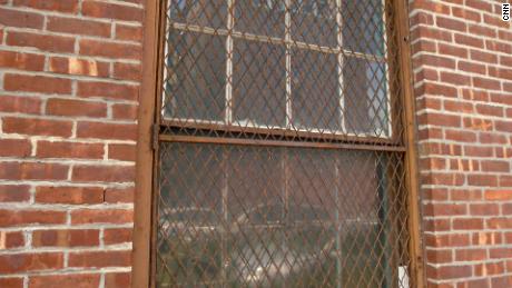 Opening these old windows is the only way to get ventilation in Lafayette Street School.