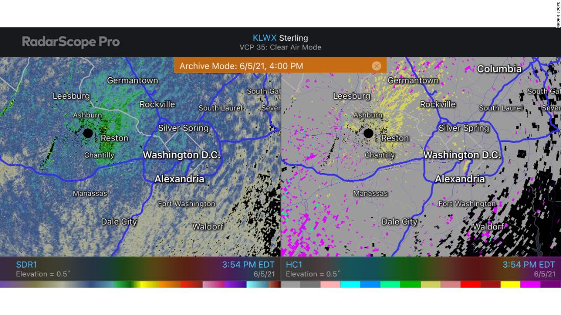 Cicada swarms in Washington, DC, appear to show up on the weather radar. Not everyone agrees