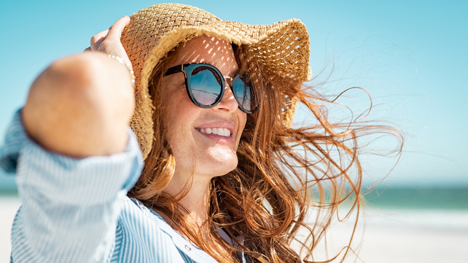 US Women Ladies Summer Floppy Straw Hat Beach Wide Brim Hat Sun Foldable Cap SH 