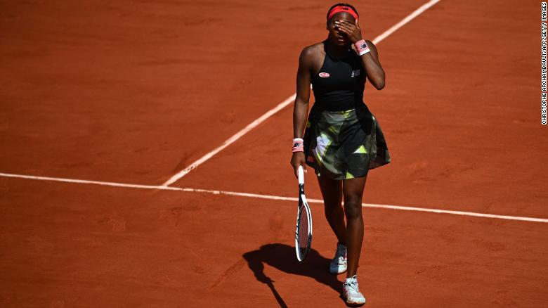 Coco Gauff Smashes Racquet As Run At French Open Comes To An End ...