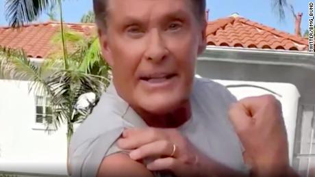 &#39;Baywatch&#39; star David Hasselhoff joins Germanys Covid-19 vaccination campaign, in a video posted by Germanys health ministry.