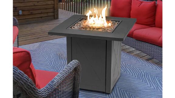 Carren Steel Propane Gas Fire Pit Table