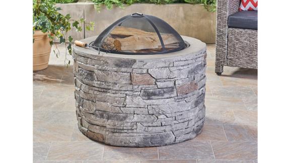 Ironton Concrete Wood-Burning Outdoor Fire Pit