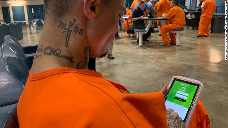 Inmates at Oklahoma prisons begin receiving computer tablets