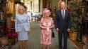 Queen Elizabeth II greets the Bidens at Windsor Castle