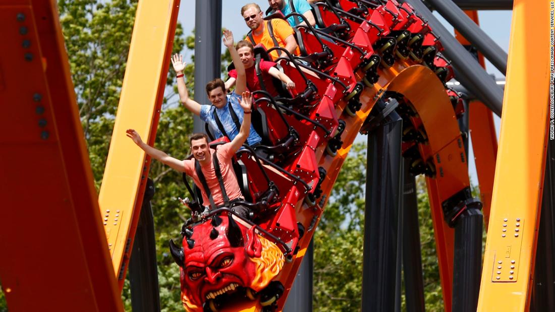 Jersey Devil, world's tallest single-rail coaster, opens at Six Flags Great Adventure in New Jersey