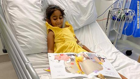 Tharnicaa has spent more than a week in Perth Children&#39;s Hospital.