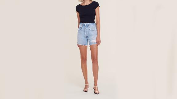 Agolde Riley High-Rise Slim Short