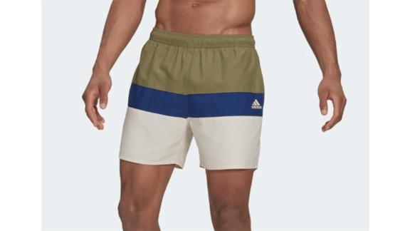 Adidas Short-Length Colorblock Swim Shorts