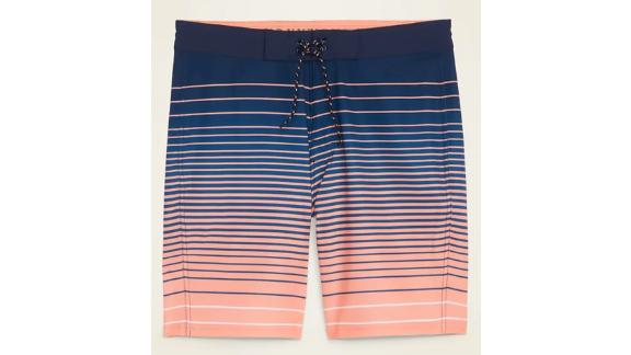 Patterned Built-In Flex Board Shorts for Men