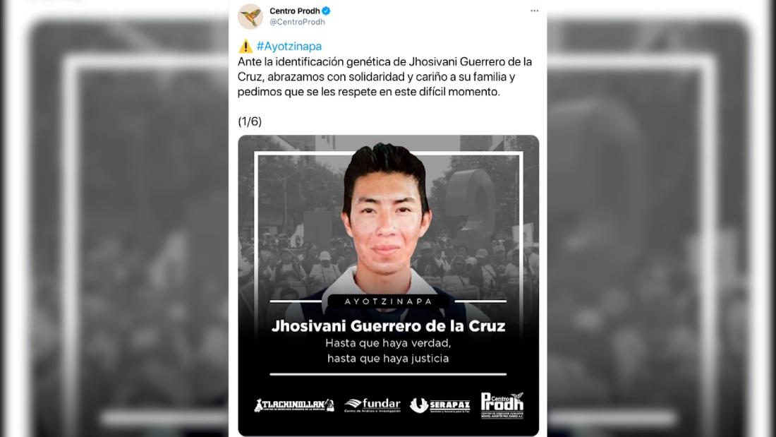 Identifican Resto De Jhosivani Guerrero De La Cruz Uno De Los 43 Normalistas De Ayotzinapa