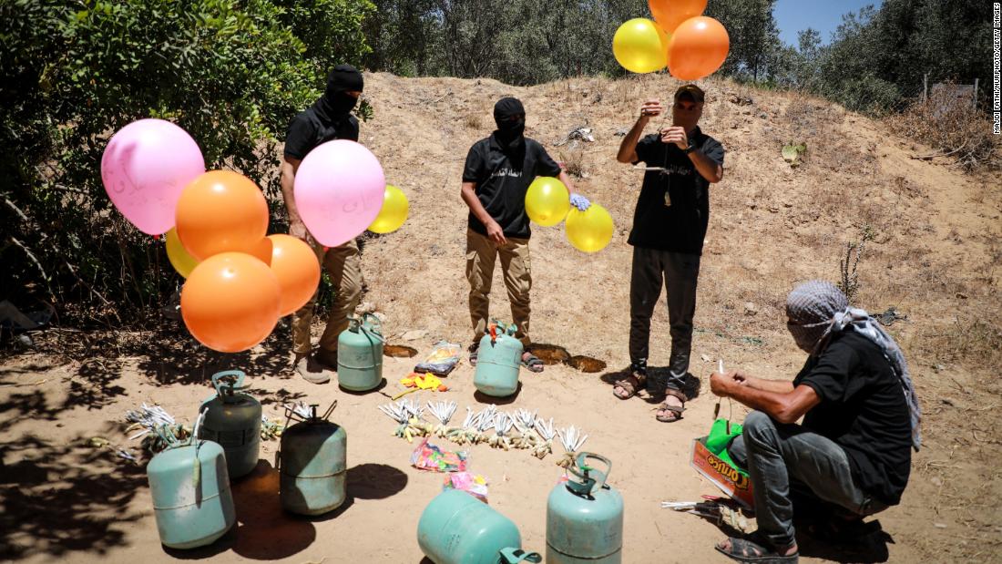 Why balloons strapped to explosives are the latest flashpoint in Israel-Hamas tensions