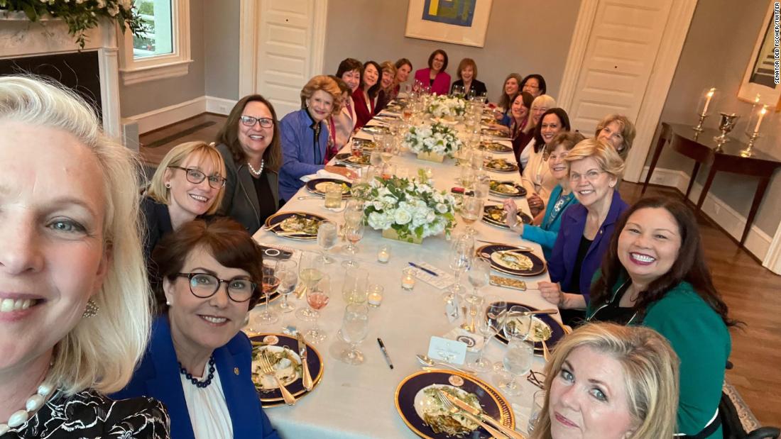 Harris hosts female senators for 'evening of relationship building' at vice president's residence