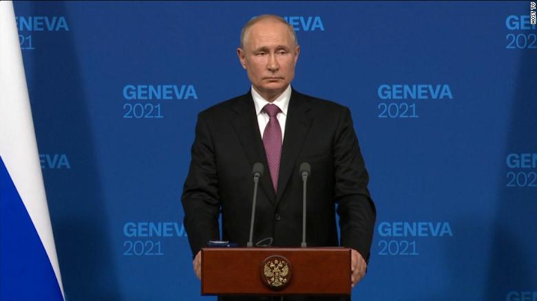 Putin faces question about cyber attacks against the US