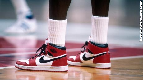 Jordan&#39;s first signature shoe -- the &quot;Air Jordan&quot; -- was a huge success for Nike.