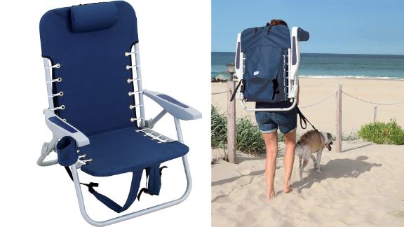 Rio Beach 4-Position Lace-Up Backpack Folding Beach Chair