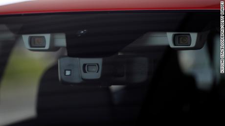 Subaru&#39;s EyeSight system relies on two forward-facing cameras.