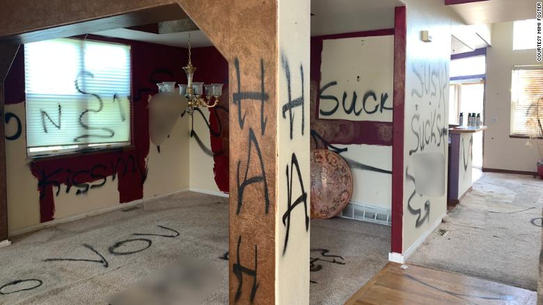 This home in Colorado Springs is expected to sell for more than $600,000, likely in all cash. CNN has blurred portions of this image. 