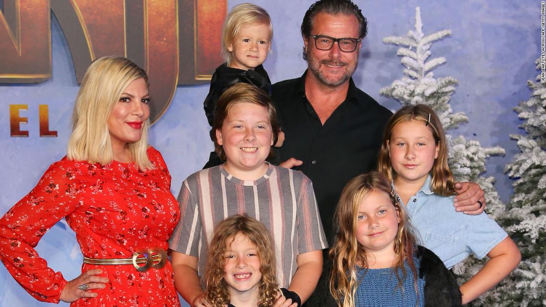 Tori Spelling says she's co-sleeping with four of her children - CNN ...