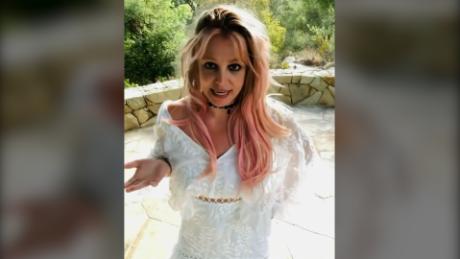 Britney Spears appears on her now-deleted Instagram account.