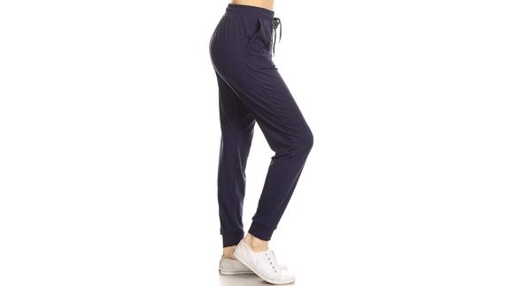 Leggings Depot Women's Jogger Track Cuff Sweatpants