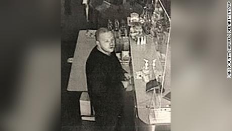 The suspect in the Oregon killings seen in a security camera image provided by the Lane County Sheriff&#39;s Department.