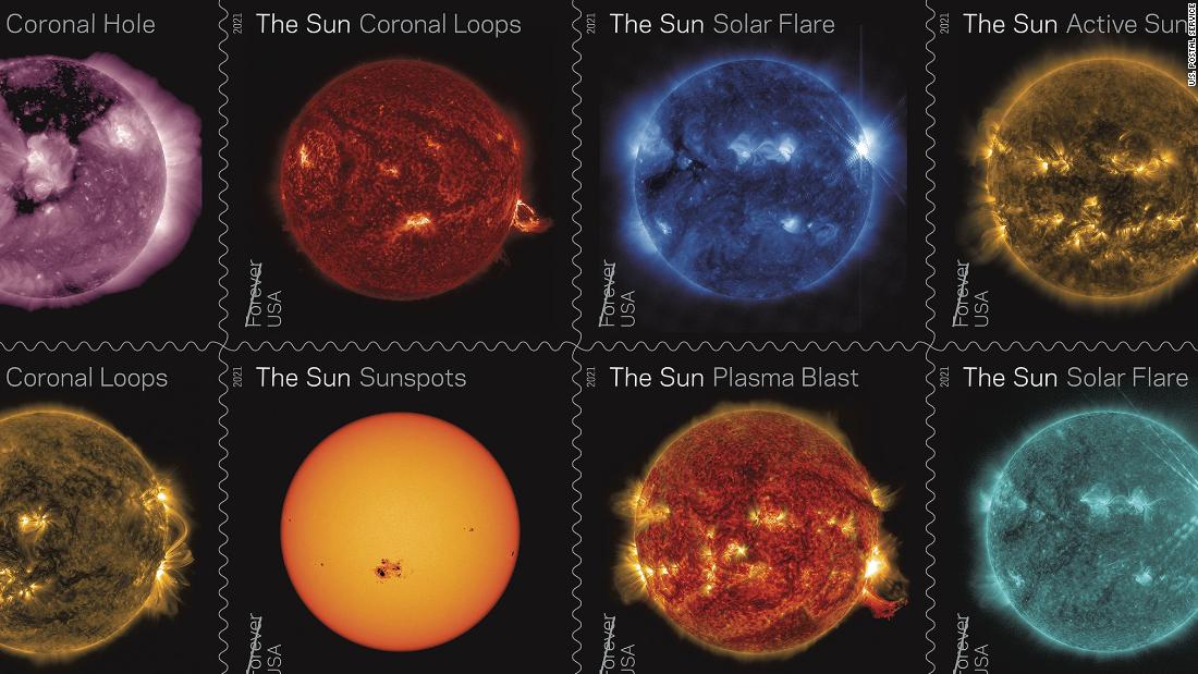 New stamps celebrate a decade of watching the sun from space - CNN 