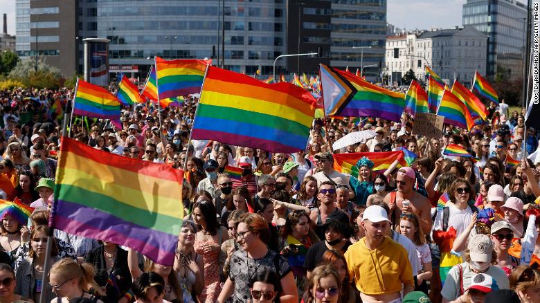 Thousands march for LGBT equality in Polish capital