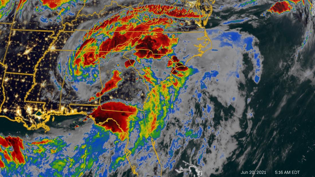 Tropical storm warnings are in effect for North Carolina as Claudette continues across the Southeast