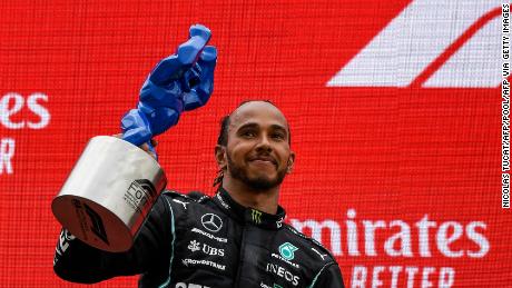 Hamilton had to settle for second place at the French Grand Prix. 